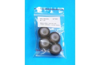 Wheels + tires + ventilators ( tarmac set ) / 4 pcs - MG Metro 6R4